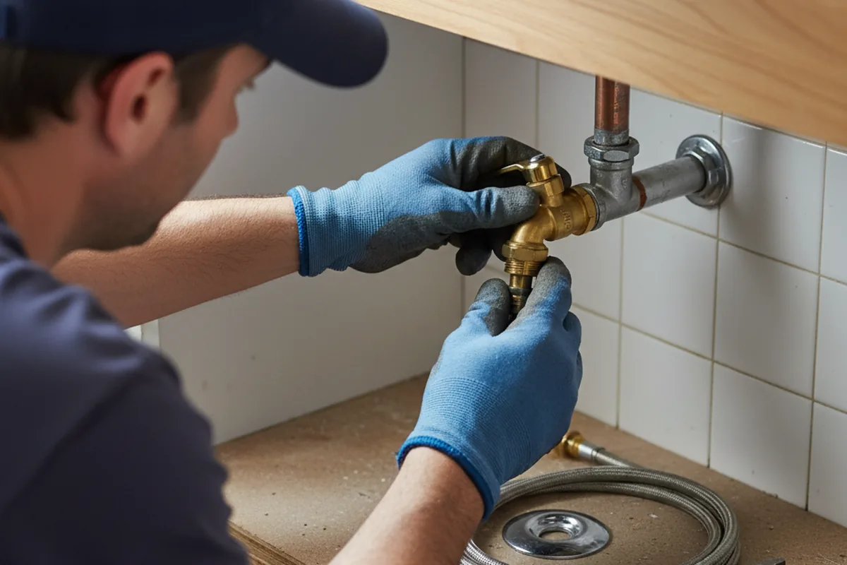 Shutoff valve and fitting work during Faucet and Fixture Repair in Livonia